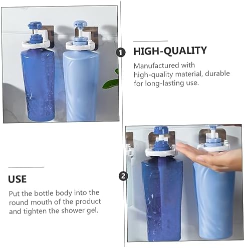 FONDOTIN 3pcs Wall-Mounted Shower Gel Bottle Holder