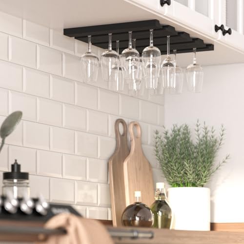 Rustic State Vigo Adjustable Stemware Rack