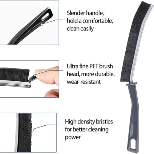 5 Pcs Hard Bristle Crevice Cleaning Brush for Narrow Spaces