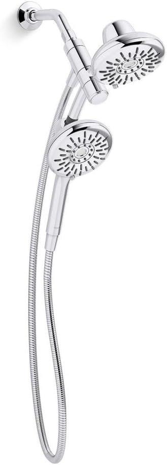 KOHLER Freespin Bellerose 3-Spray Dual Wall Mount Fixed Handheld Shower Head