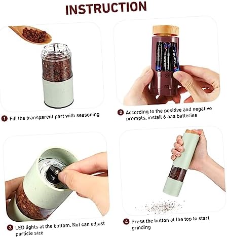 DECHOUS 2-Piece Electric Salt Pepper Shaker Set 1