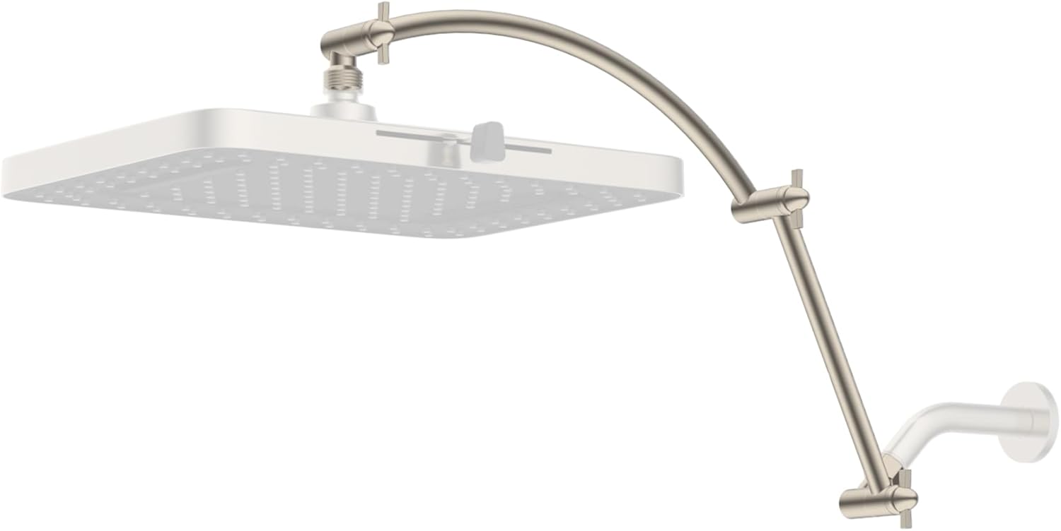 Hibbent 20 All Metal Adjustable Shower Arm