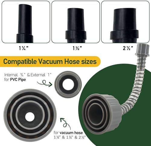 AC Drain Lines Cleaner Tool with Wet Vac Attachment