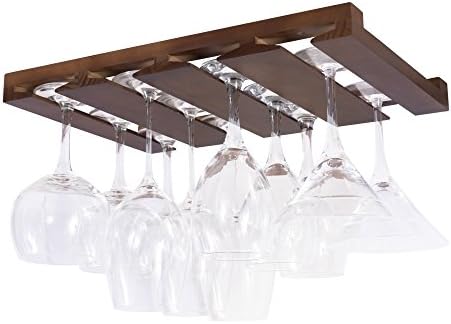 Rustic State 4 Sectional Stemware Rack 12 Inch Deep