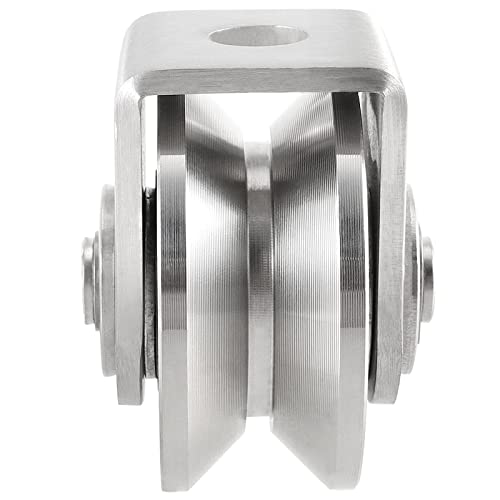 PINGEUI 2 Pack 3 Inch V Groove Caster with Bracket