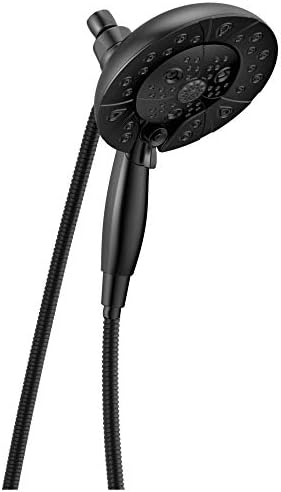 Delta H2Okinetic 5-Spray Dual Shower Head with Handheld and Matte Black Docking