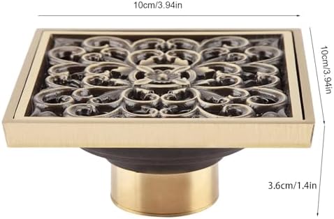 Antique Brass Floor Drain Cover with Drainage Holes