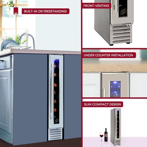 Koolatron 7 Bottle Wine Cooler 6-Inch Freestanding