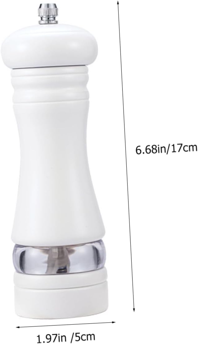KICHOUSE Salt Pepper Shakers Set 6 Inches Wooden Refillable