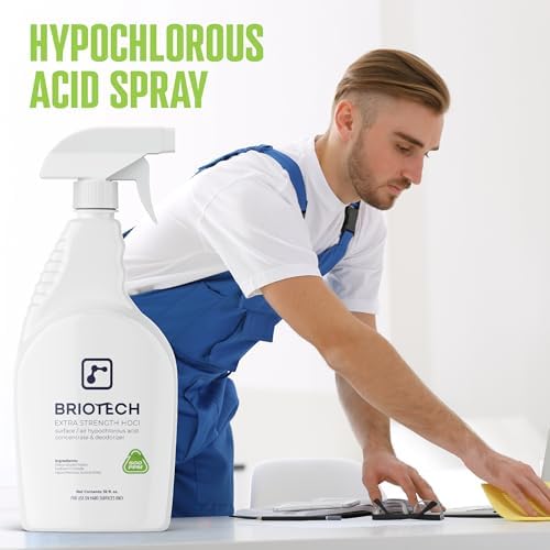 BRIOTECH SurfaceAir 500 - 32 fl oz Pure Hypochlorous 500 PPM Cleaner
