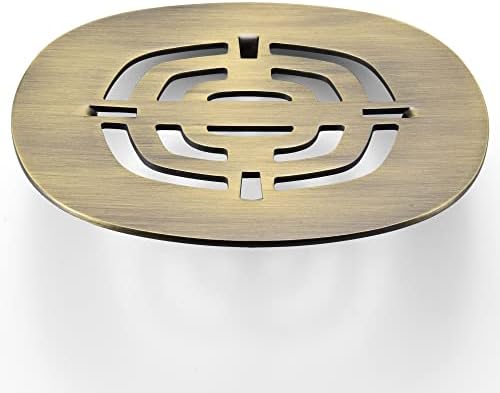 Bropury 425 in x 425 in Snap-in Shower Drain Grid Antique Bronze