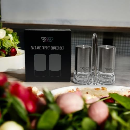 KSL Original Glass Salt and Pepper Shakers Set