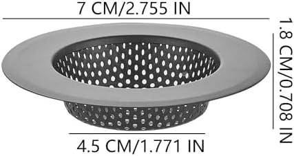 4PCS 304 Stainless Steel Drain Strainers with Black 27IN