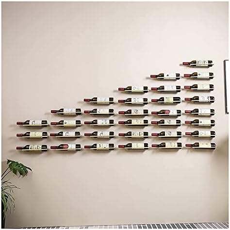 ALDEPO Gold Wine Rack Wall Mount Holder 80X30X45CM
