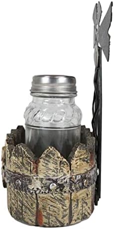 Ebros Gift 6-Tall Rustic Windmill Salt and Pepper Shaker Holder Set