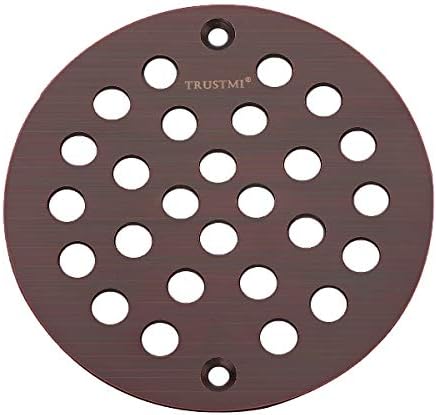 TRUSTMI 4 Inch Screw-in Shower Drain Cover Oil Rubbed Bronze