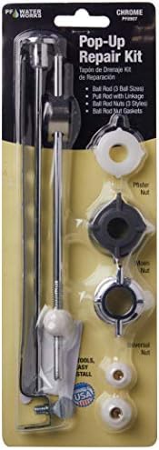PermaFLOW PF0907 Pop-Up Drain Repair Kit - Chrome Adjustable Ball Rod