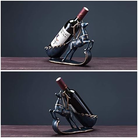 ALDEPO Painted Butterfly Wine Rack Resin Decor