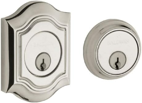 Baldwin Deadbolt Lock 8238055 Polished Nickel