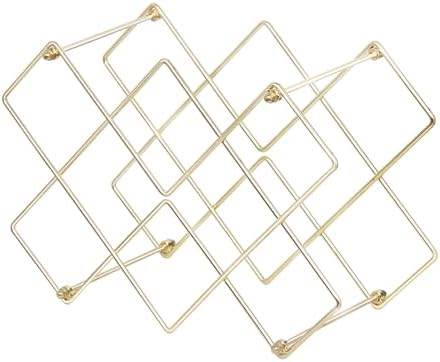 Glamorous Gold Countertop Wine Rack