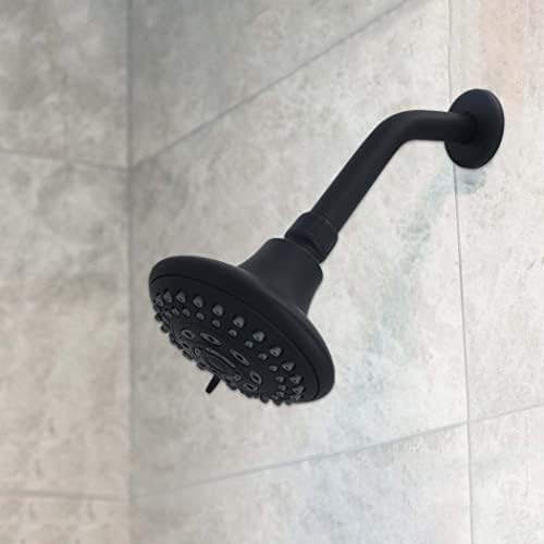 Danco 11095 Matte Black Shower Arm with Flange