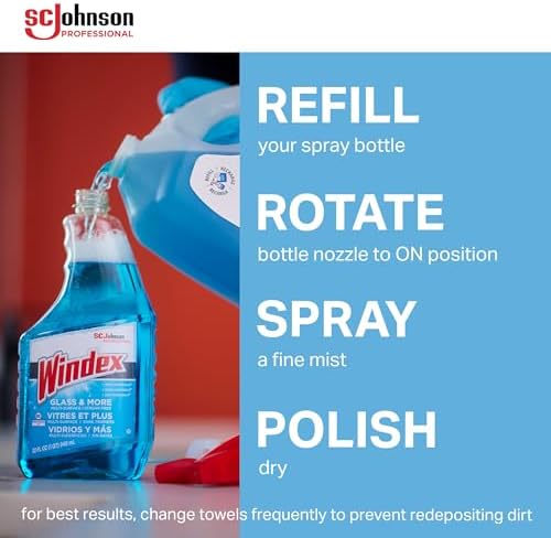 SC Johnson Windex Glass Cleaner 128 Oz Case Of 4