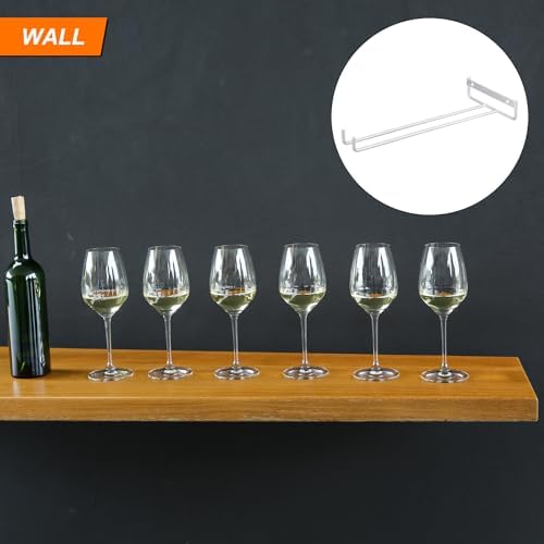 Uxcell 2Pcs Iron Wine Glass Rack - Wall Mountable