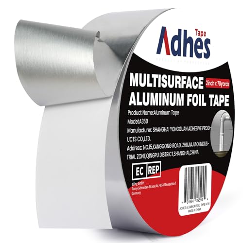 Heavy Duty Aluminum Foil Tape 2x210 Feet Heat Resistant Duct Tape