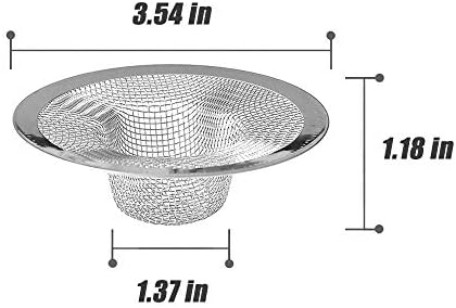Stainless Steel Drain Hair Catcher 2 Pcs by Lechay