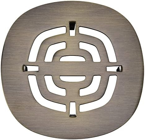 Bropury 425 in x 425 in Snap-in Shower Drain Grid Antique Bronze
