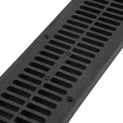 NDS Black 243 Channel Drain Grate 2ft