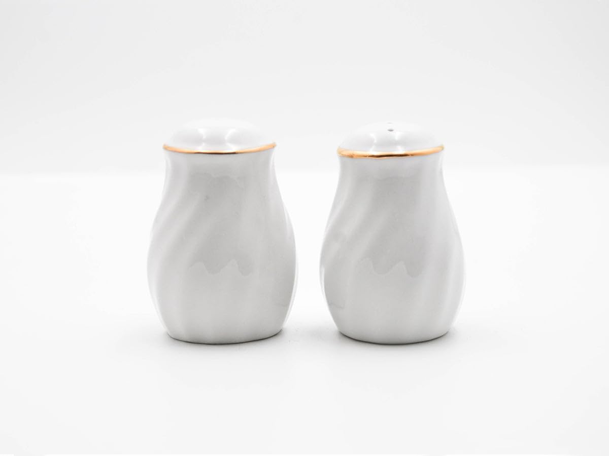 Lynns Imperial White Floral Salt and Pepper Set