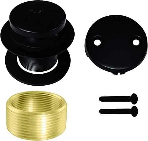 Westbrass Replacement Tip Toe Drain with 2-Hole Faceplate Matte Black