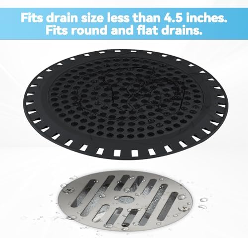 Aluvor Shower Drain Hair Catcher with Silicone