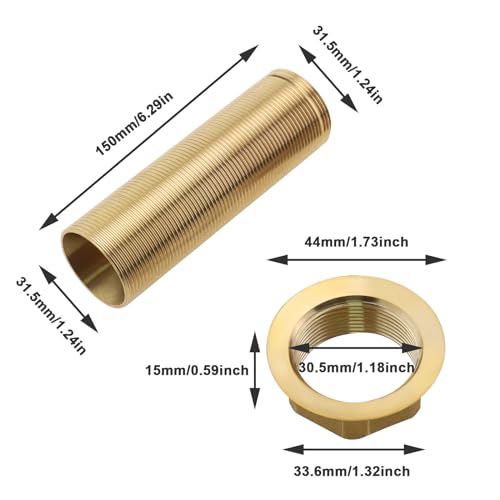 The Lord of the Tools 100mm Single Hole Extension Pipe Fitting Kit