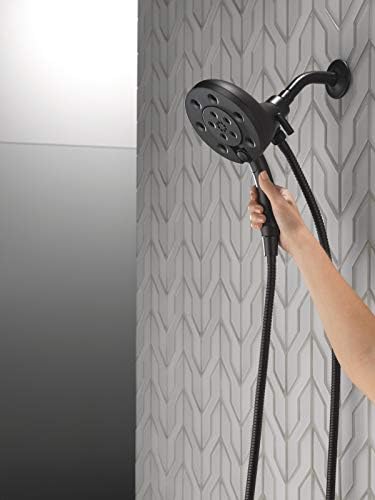 Delta 4-Spray H2Okinetic In2ition 2-in-1 Handheld Shower Head Matte Black