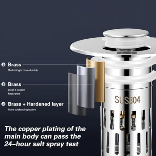 Lexoyes Universal Stainless Steel Drain Strainer