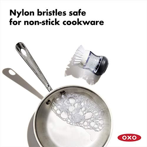 OXO Good Grips Salt Pepper Grinders with Soap Brush Storage Set