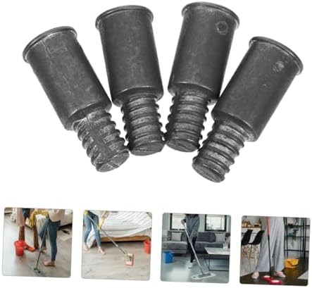 4pcs Threaded Mop Handle Tips Replacement for Household Cleaning