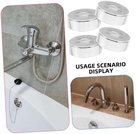 Veemoon 4pcs ABS Faucet Hole Cover Flange Plate