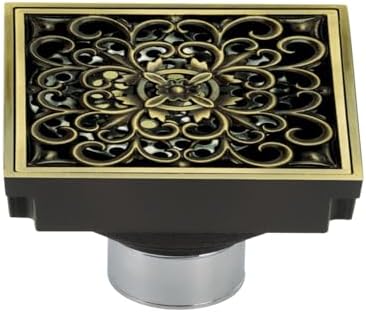 Kingston Brass Watercourse Scroll Drain Strainer 4 Square Grid