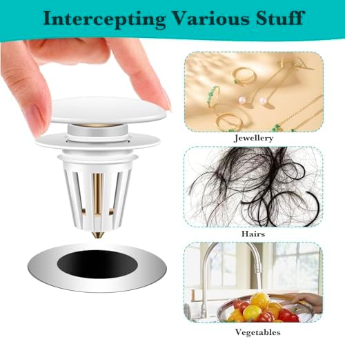 ZMyHeart Sink Drain Strainer with Hair Catcher