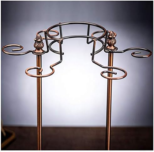 BOCbco Freestanding Wine Rack with 6 Glasses 1 Decanter 1