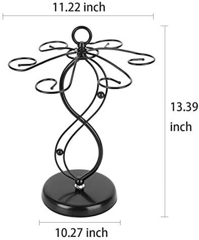 FOMANSH Countertop Wine Glass Holder with 6 Hooks 1