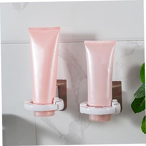 Ciieeo Wall Mounted Shampoo Gel Bottle Rack Adhesive No Holes