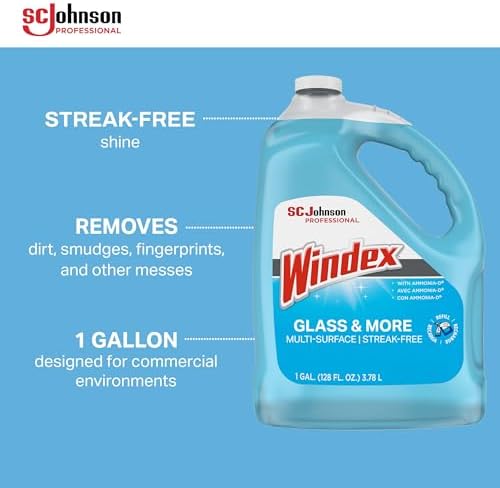 SC Johnson Windex Glass Cleaner 128 Oz Case Of 4