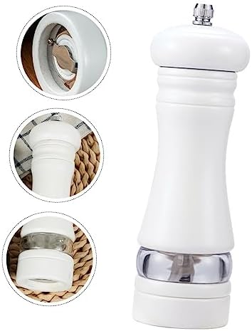 KICHOUSE Salt Pepper Shakers Set 6 Inches Wooden Refillable