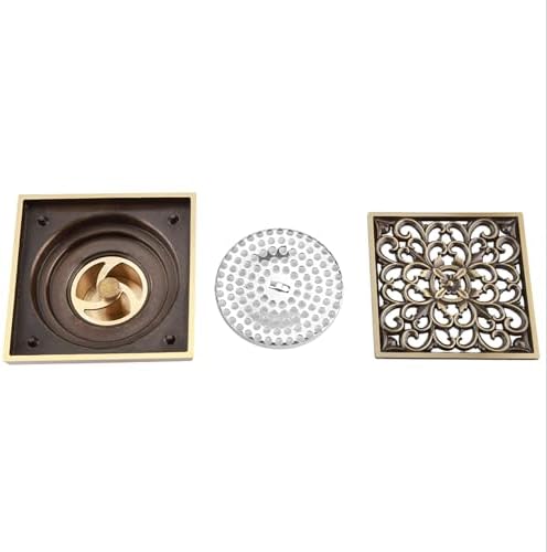 Hilitand Antique Brass Drain Strainer Cover Grate 1
