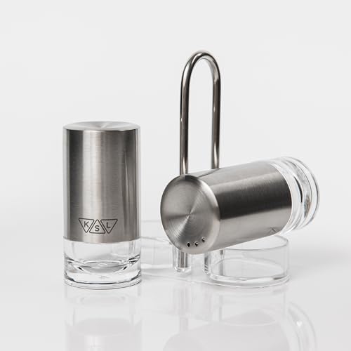 KSL Original Glass Salt and Pepper Shakers Set
