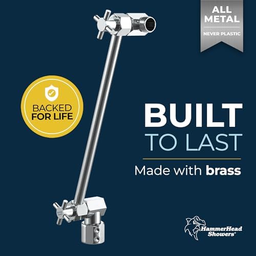 HammerHead Showers 12 Inch All Metal Extension Arm